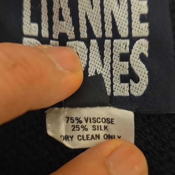 Lianne barnes cropped knit vintage sweater size m - Picture 8 of 9